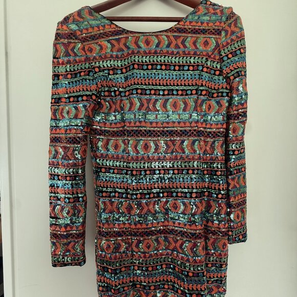 Stunning Sequin Backless Mini Dress - Picture 1 of 2